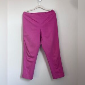 Boo Gemes Fuchsia Slacks, Cotton/ Spandex. Size 10